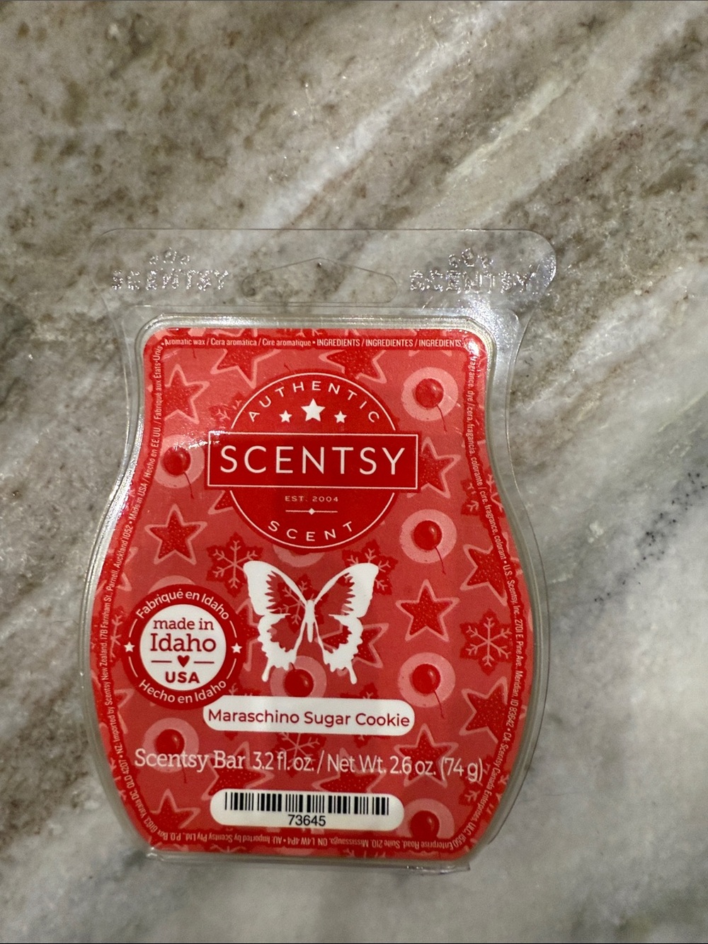 Scentsy Maraschino Sugar Cookie Wax Melt - Red